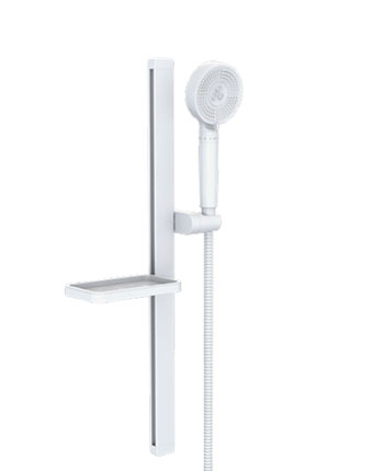 SB26353690-01WT<br/>Drill less sliding storage lever  setting is adjustable shower arm.