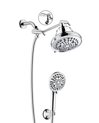 SS9752-02CP<br/>Stainless Steel Tube  Filter Shower Combo